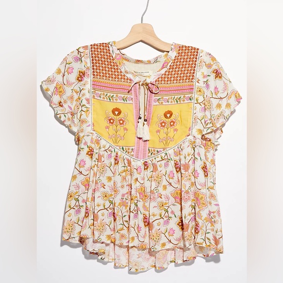 Spell Portobello Road Short Sleeve Blouse - Picture 1 of 7